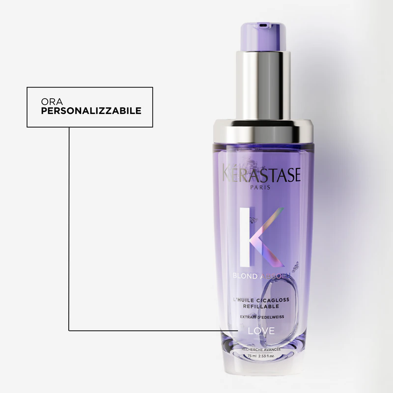 Óleo hidratante Kérastase Blond Absolu L'huile Cicagloss para cabelos loiros e com mechas.