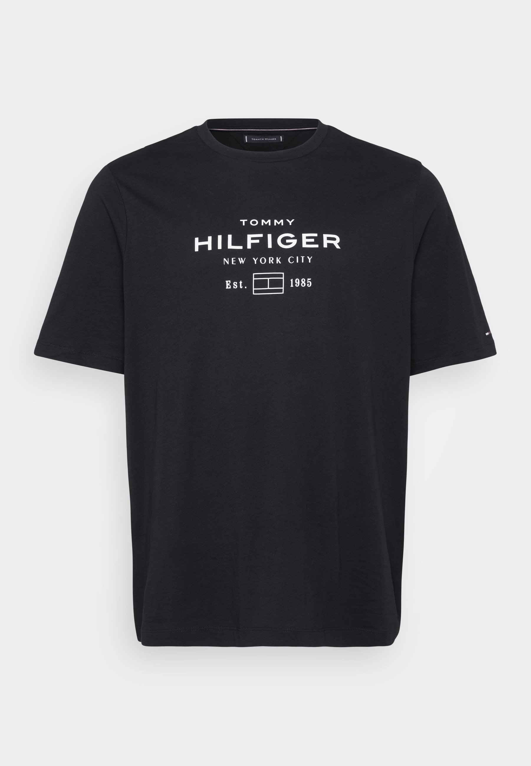 Tommy Hilfiger STACK GRAPHIC TEE - Bedrucktes T-Shirt - Schwarz