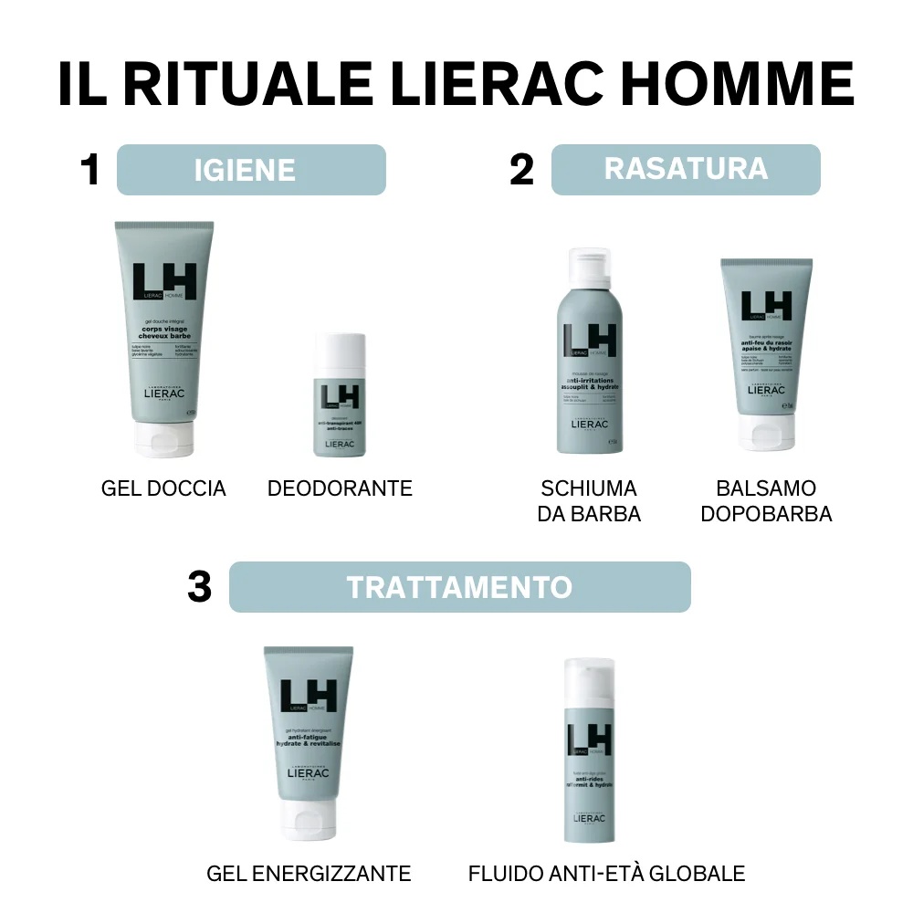 LIERAC Lierac Homme gel hidratante 50 ml Energizante revitalizante