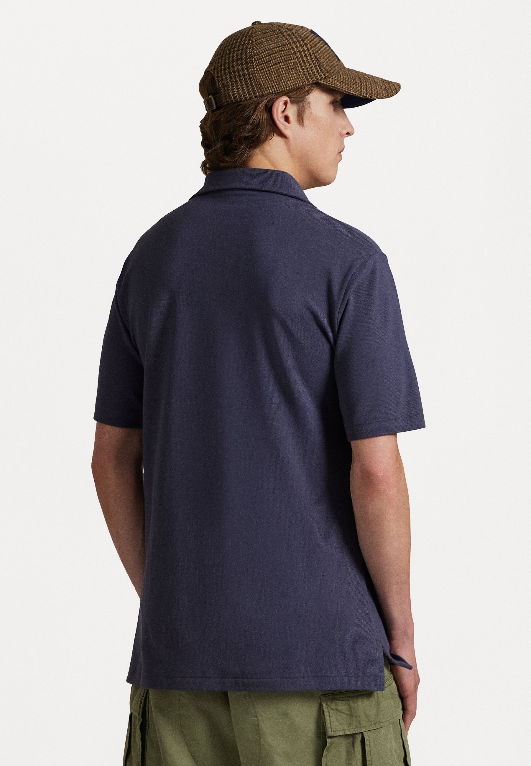 Polo Ralph Lauren CUSTOM SLIM POLO BEAR MESH POLO SHIRT - Polo - ours bleu délavé