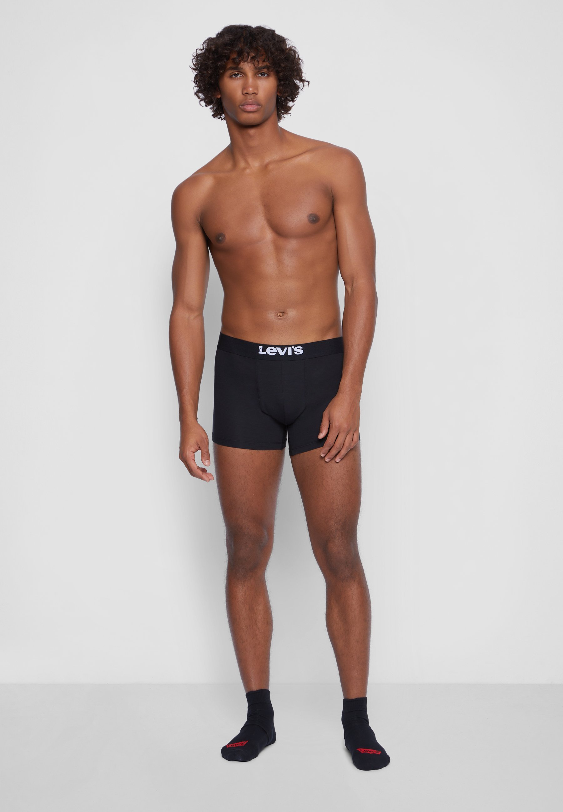 Levi's® MEN BASIC BRIEF 6 PACK - Pánské kalhotky - black/grey melange