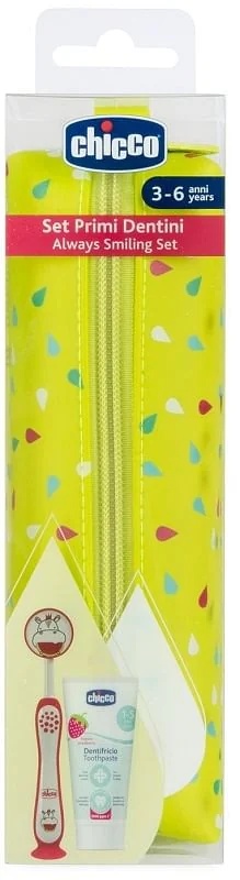CHICCO Chicco Zahnpflegeset für 3-6 Jahre, rosa, für die Mundhygiene