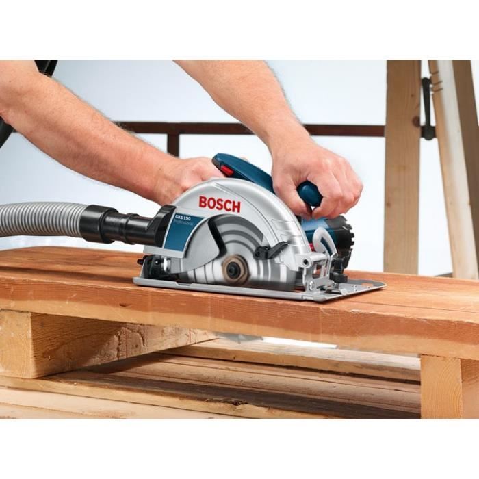 Scie circulaire Bosch Professional GKS 190, 1400W, diamètre de lame de 190mm - 0601623000