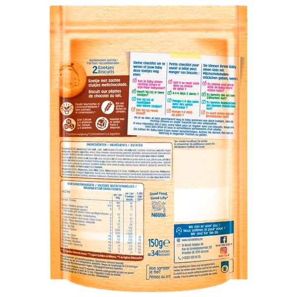 Nestlé sušienka s čokoládovými lupienkami<br>150g