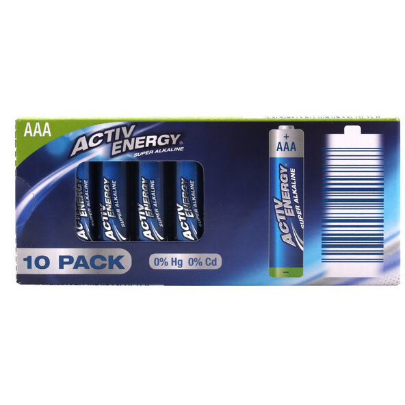 Super alkalické AAA mikro baterie, balení 100 ks
