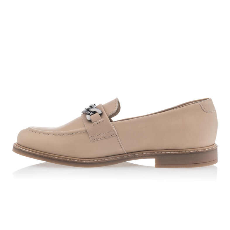 Beige loafers/båtsko til dame