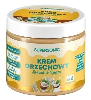Supersonic Sweet&Legal Krem proteinowy, smak białej czekolady z owocami tropikalnymi
