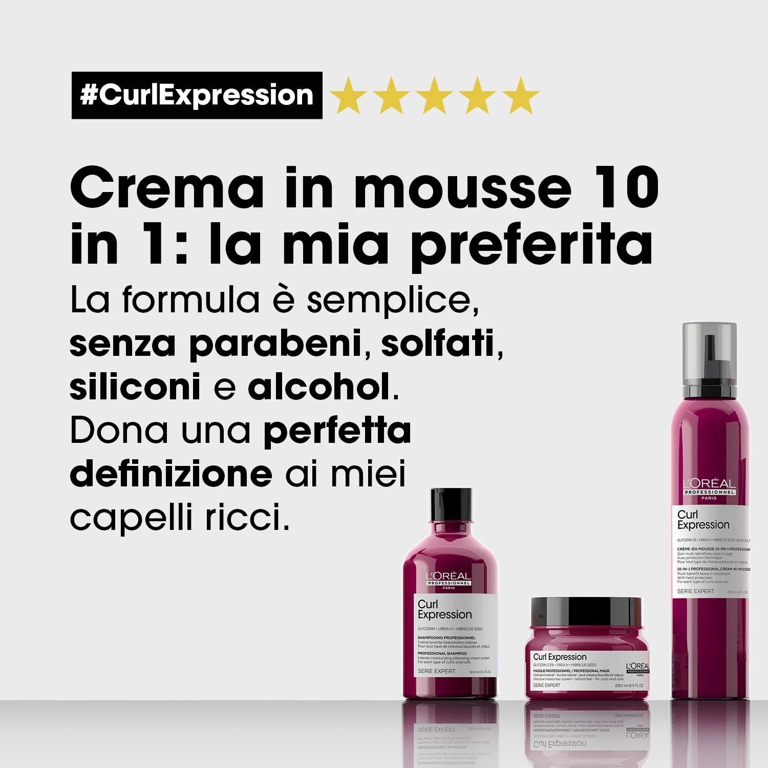 SERIE EXPERT New Curl Expression Cream-In-Mousse - Mousse Ricci
