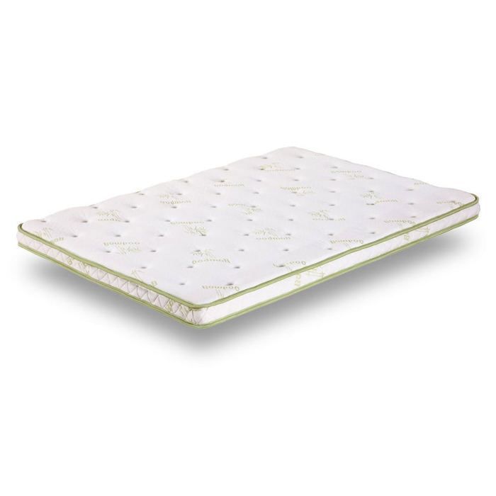 Cubrecolchón Sampur Soft Bamboo 140x190 - 8 cm de grosor - Espuma viscoelástica - Espuma de alta resiliencia