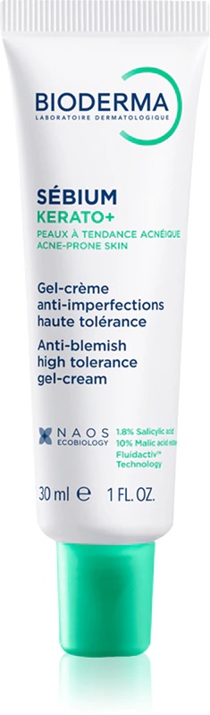 Bioderma Sébium Kerato+ gel-krema proti nepravilnostim na koži, nagnjeni k aknam