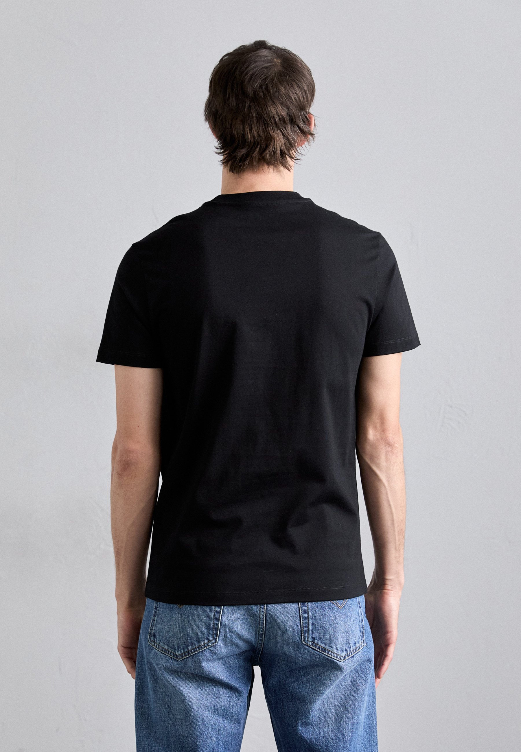 Versace ARCHITECTURAL BAROCCO CREST EMBROIDERY - T-shirt met print - zwart