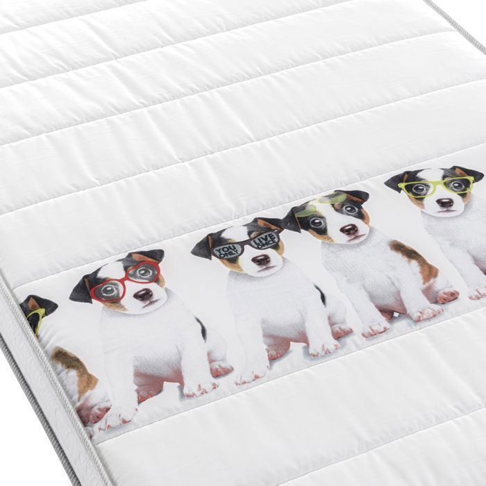 Puppy Love - Conjunto de 2 colchões de espuma 90x190cm. Firmeza média. 10cm de espessura - Fabricado na Bélgica.