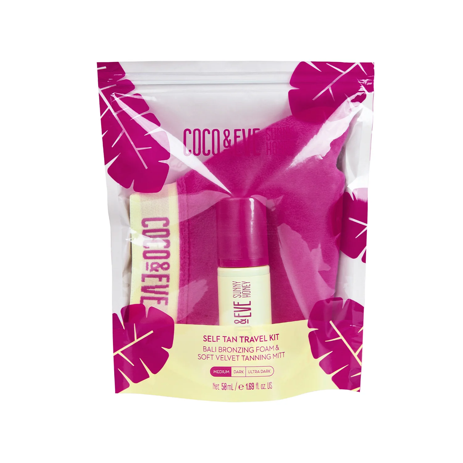 Sunny Honey Self Tan Travel Kit - Cofanetto Solare, Mousse corpo autoabbronzante