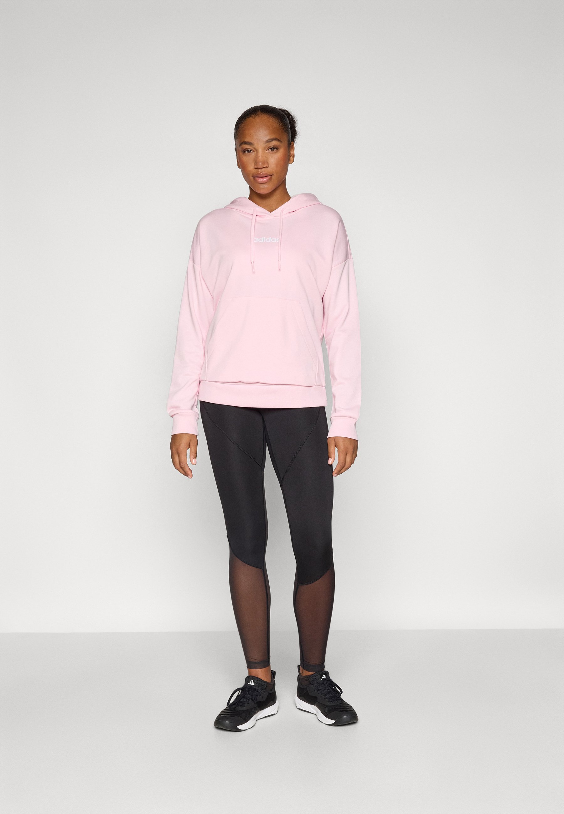 Sweat à capuche adidas Sportswear - rose transparent/blanc