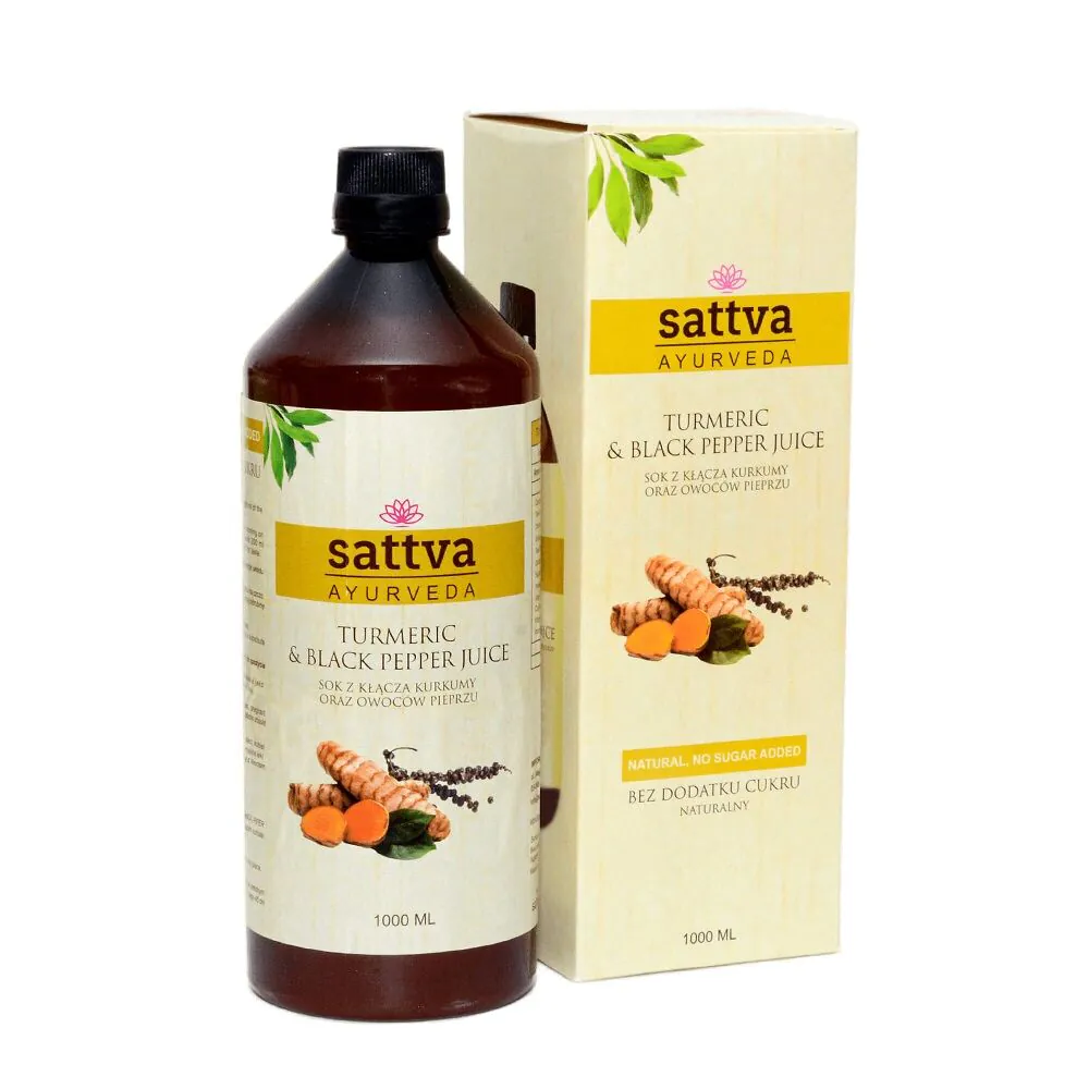 Sattva Ayurveda Sok z kurkumy z czarnym pieprzem