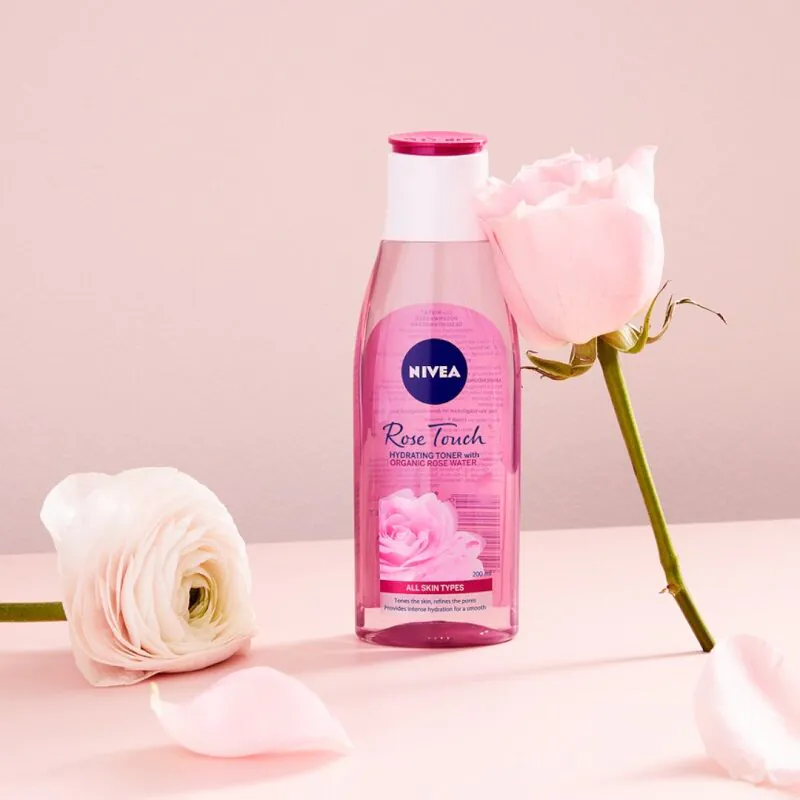 Nivea Rose Touch Tonik Nawilżający z Organiczną Wodą Różaną