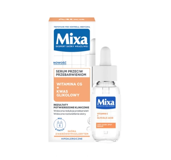 Mixa serum przeciw przebarwieniom Witamina CG   Kwas glikolowy 30 ml