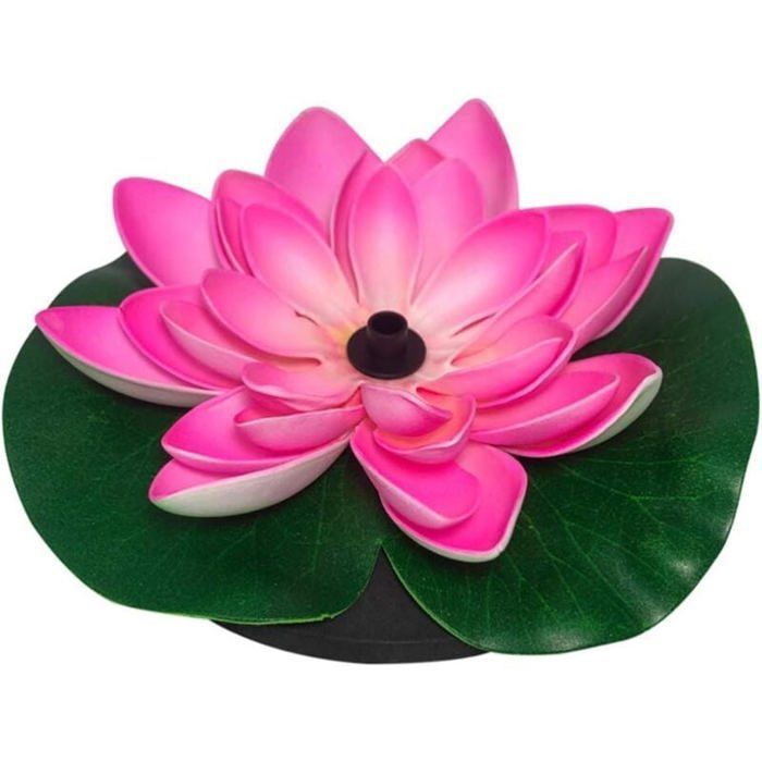 Solar-Teichpumpe – MICH – Schwimmender Springbrunnen – Seerose – Solarbetrieben – 15 x 15 cm