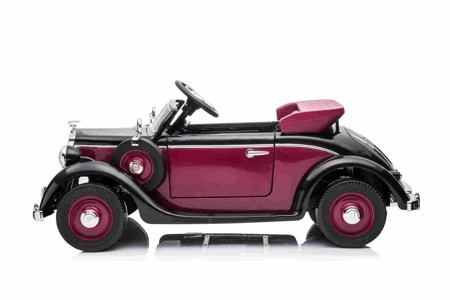 BoGi elektrische kinderauto Audi Horch kindervoertuig 930V 2x120W vintage EVA 1xkind 1xvolwassene