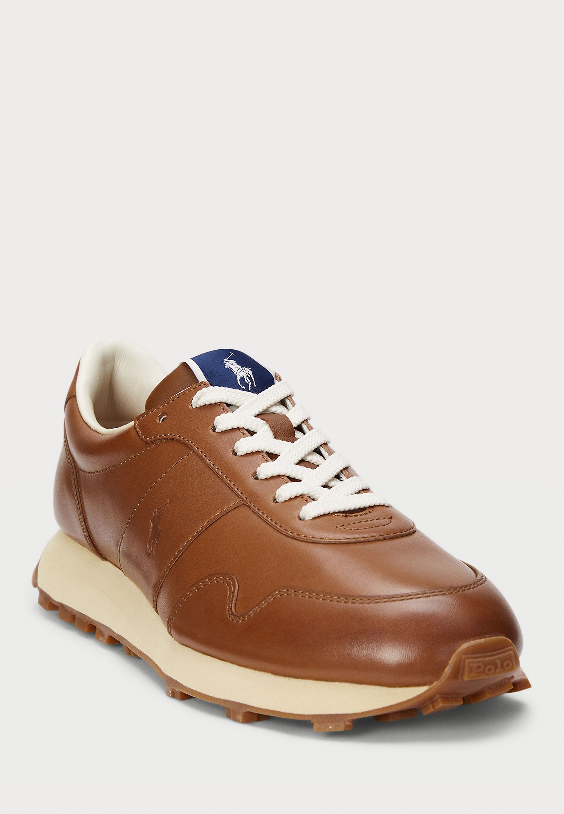 Polo Ralph Lauren PRL TRAIL 125 leren sneaker - Sneakers - lichtroodbruin