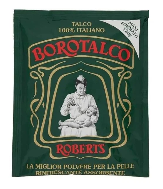 BOROTALCO Poudre Borotalco à effet rafraîchissant et absorbant, sachet de 120 g