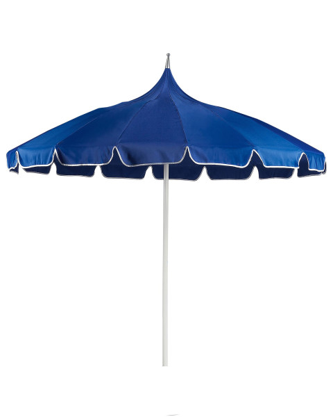 Parasol ogrodowy ⌀ 245 cm aluminium niebieski