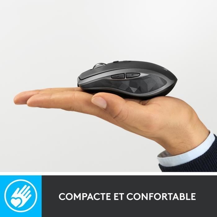 Draadloze muis - LOGITECH - MX Anywhere 2S - Zwart