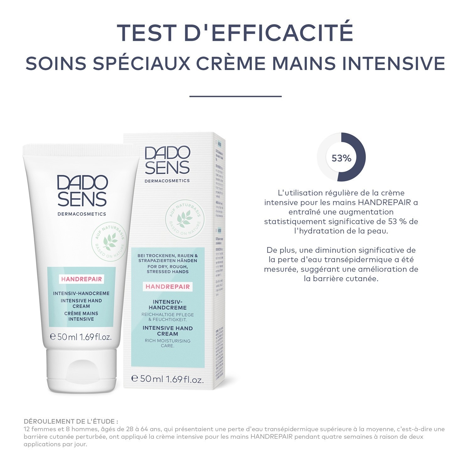 DADO SENS Dermacosmetics HAND REPAIR INTENSIVE HAND CREAM