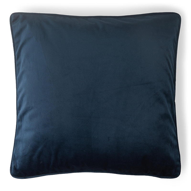 Kuddfodral 45x45 cm sammet marinblå