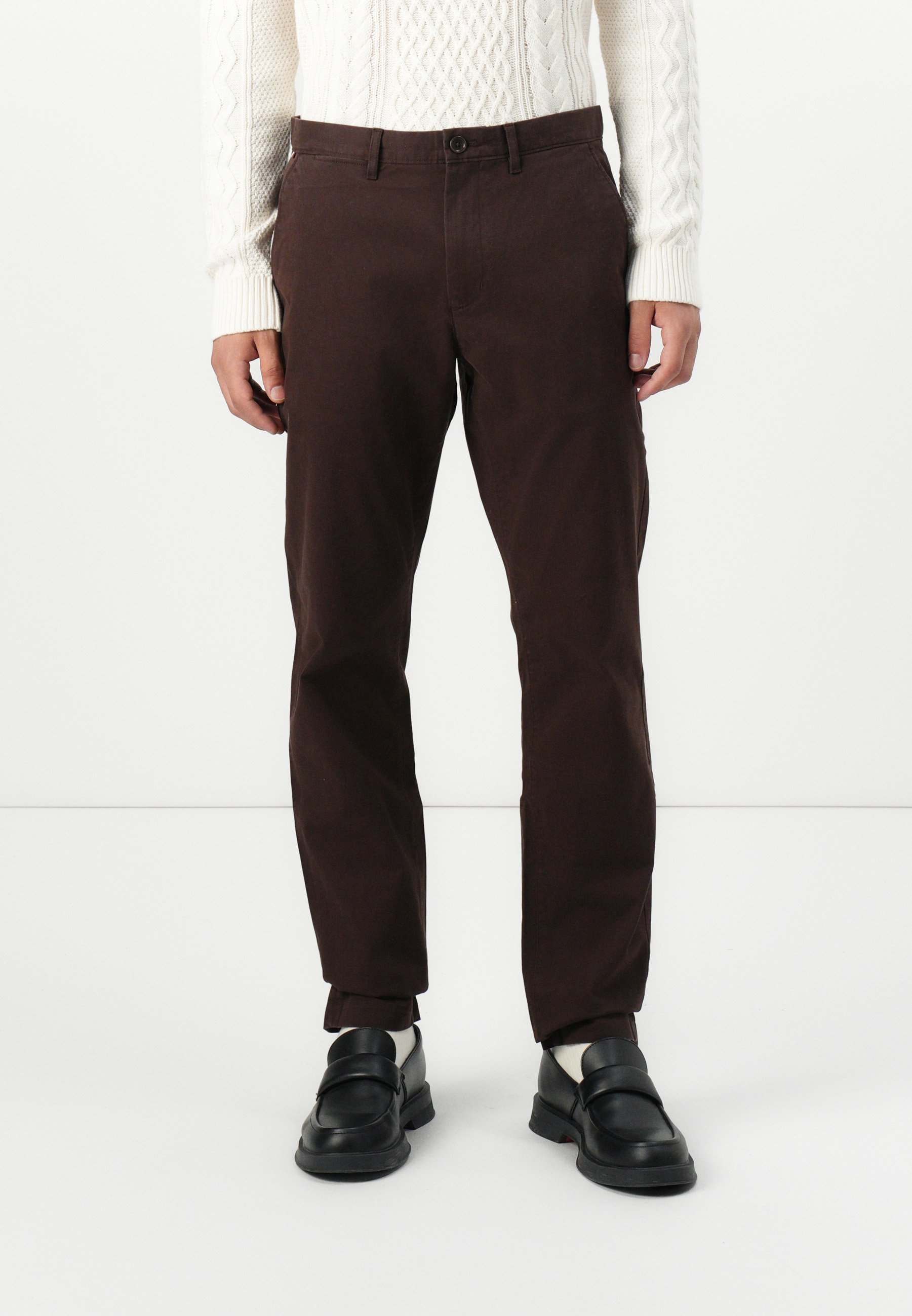 Tommy Hilfiger HARLEM ESSENTIAL - Broek - donkerbruin