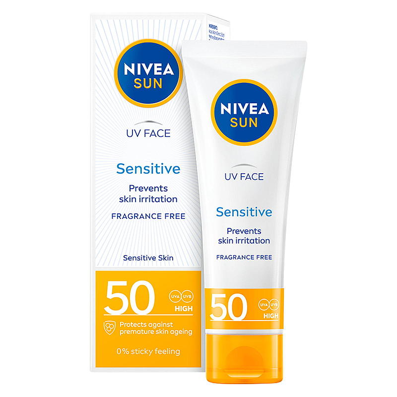 Nivea solkrem 50 ml Ansiktssensitiv Nivea SPF50