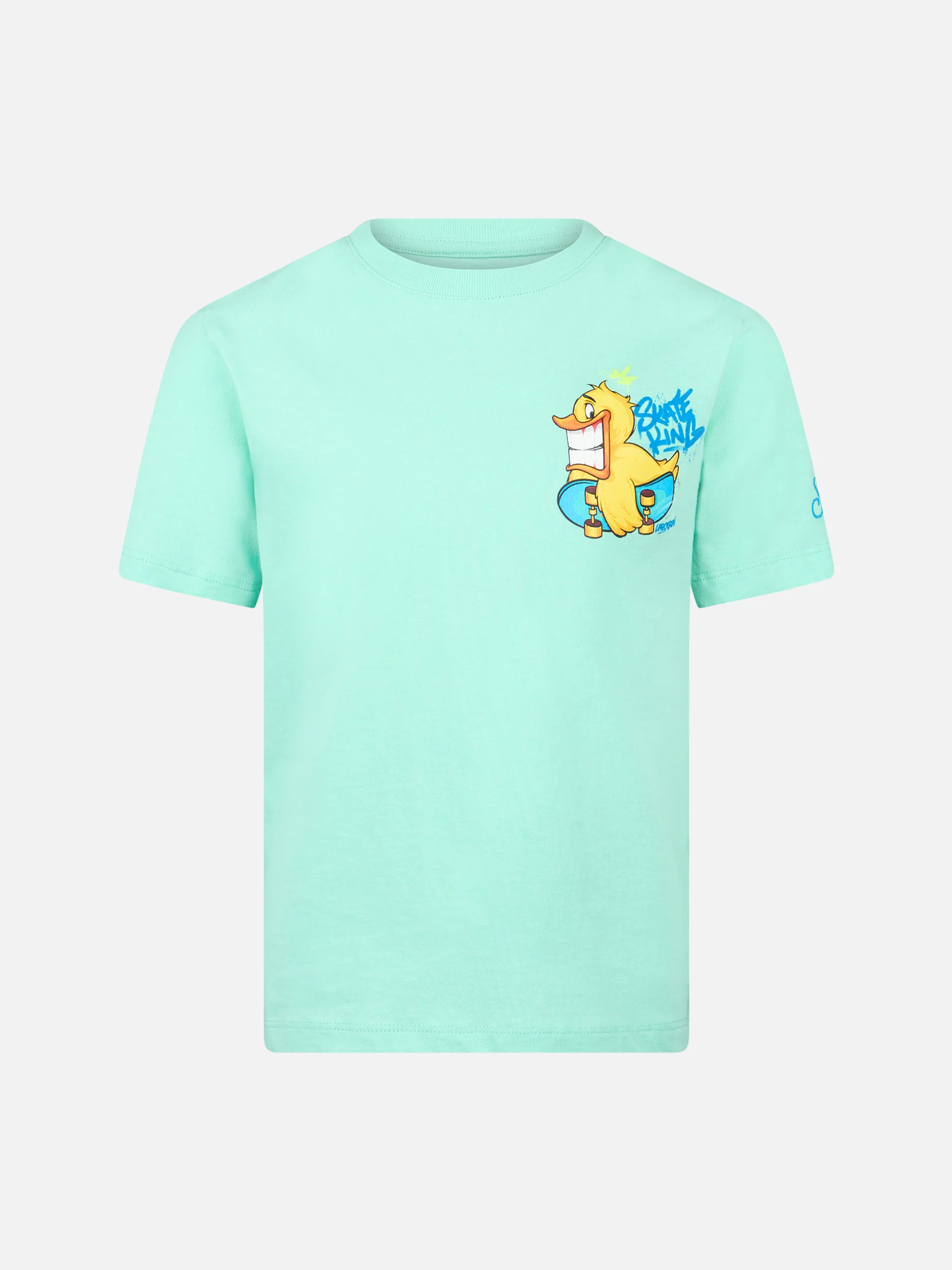 Baby T-shirt van katoen met Cryptopuppets briefpapierprint | EDIZ