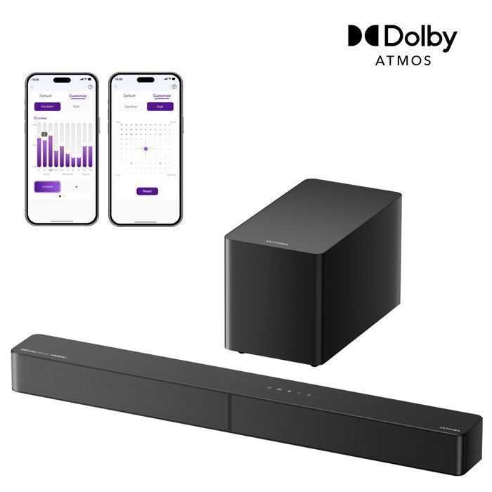 Soundbar ULTIMEA Poseidon M60 Boom - Sistem Soundbar Dolby Atmos cu 5.1 canale și Subwoofer - 340W