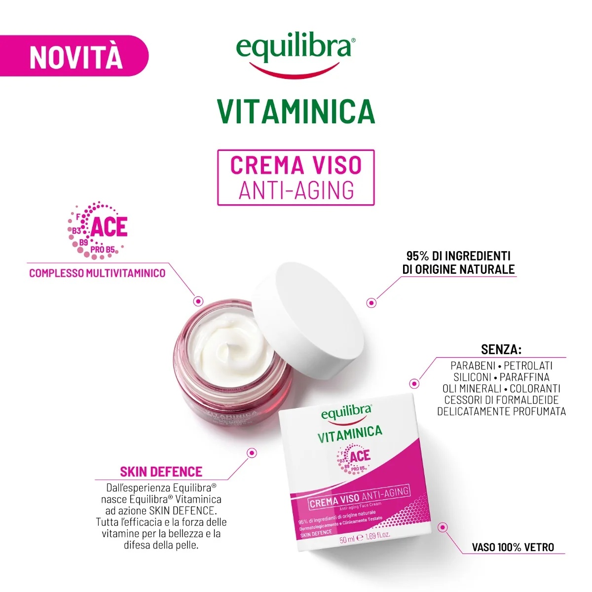 EQUILIBRA Equilibra vitamine anti-verouderingscrème 50ml