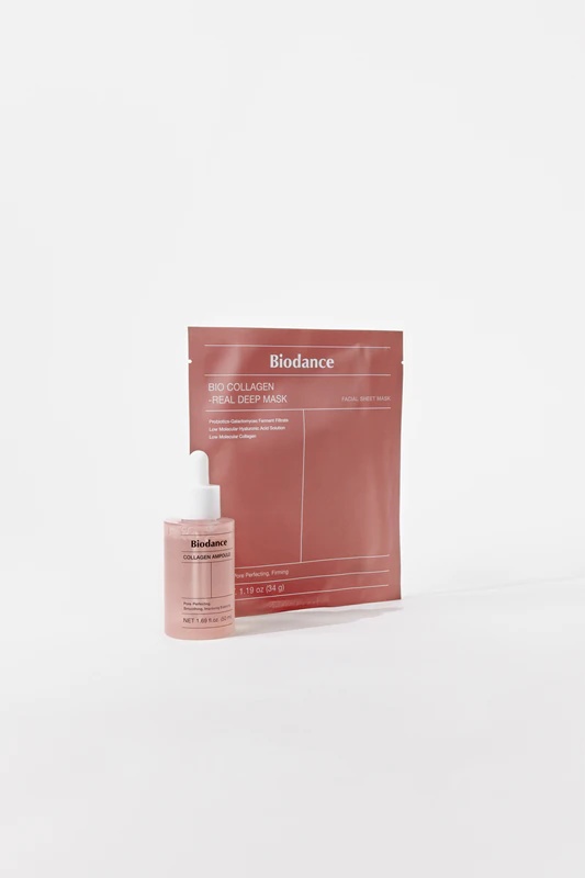 Biodance Bio-Collagen Real Deep Mask - intensīvi mitrinoša hidrogēla maska, kas samazina poras.