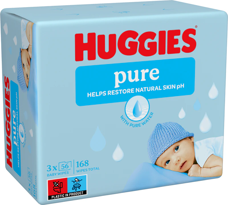 Čistiace obrúsky Huggies Pure