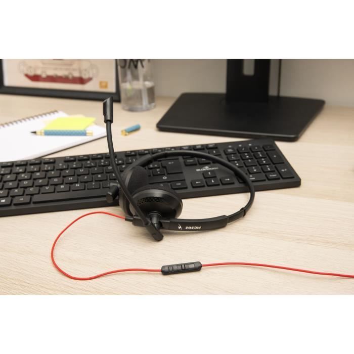 Casque-Micro - BLUESTORK - MC302 - Windows, Mac, Smartphone, Tablet, Console ( PS4, Switch, XBOX) - Telelavoro Home Office