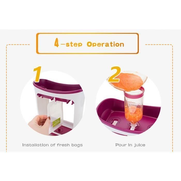 Prensa para papillas de bebé - Estación de exprimido - Blanco-Parma - Para bebés - 500 ml