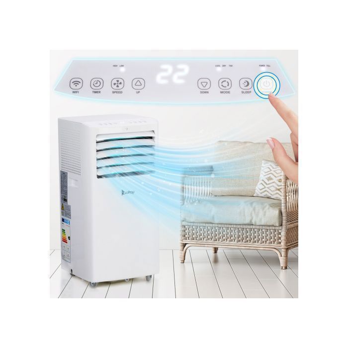 Condizionatore d'aria portatile ALIGHTUP 12000 BTU - 3,5 kW - Timer e WiFi - Telecomando