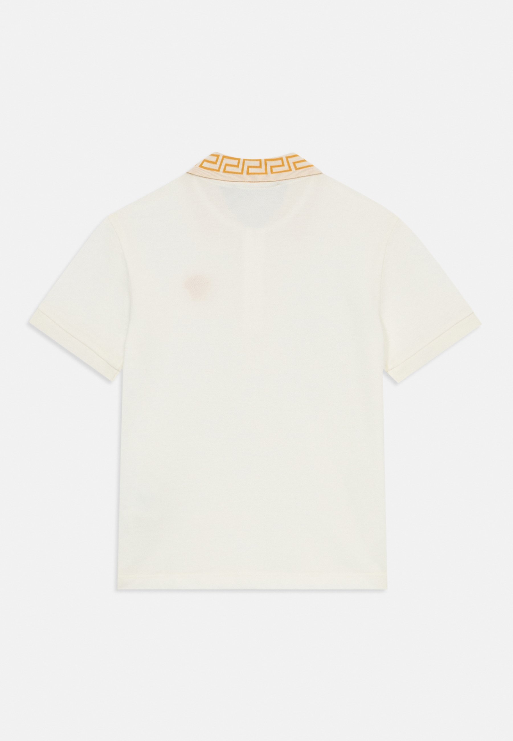 Versace GRECA OUTLINE MEDUSA EMBROIDERY UNISEX - Polo - bianco/oro