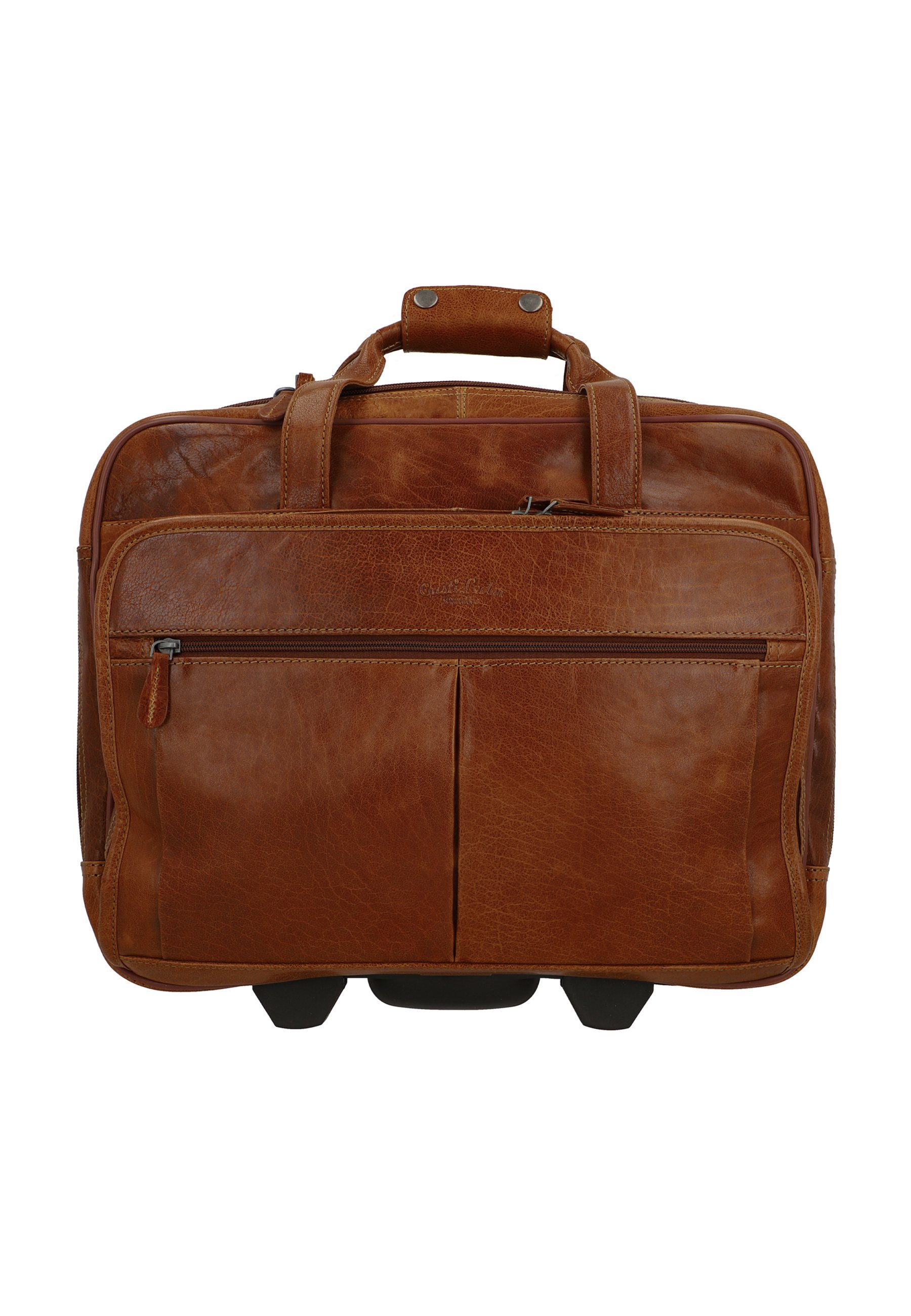 Gusti Leder DUNCAN - Weekendtas - honingbruin