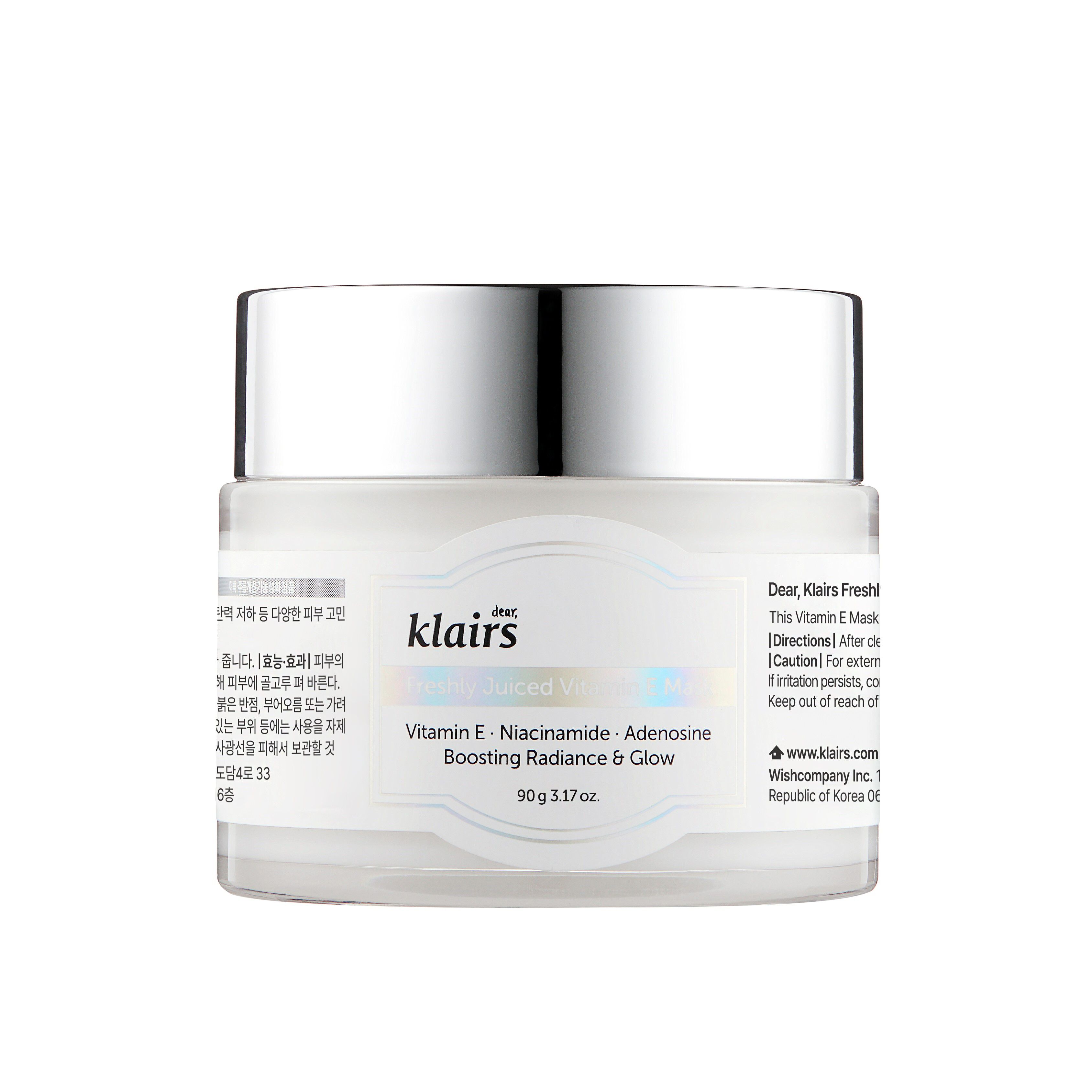 Masque à la vitamine E Dear Klairs Freshly Juiced