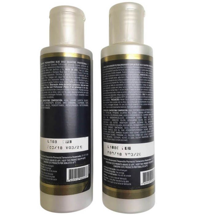 Kit lissage tanin Blue Gold Salvatore 2 x 100 ml