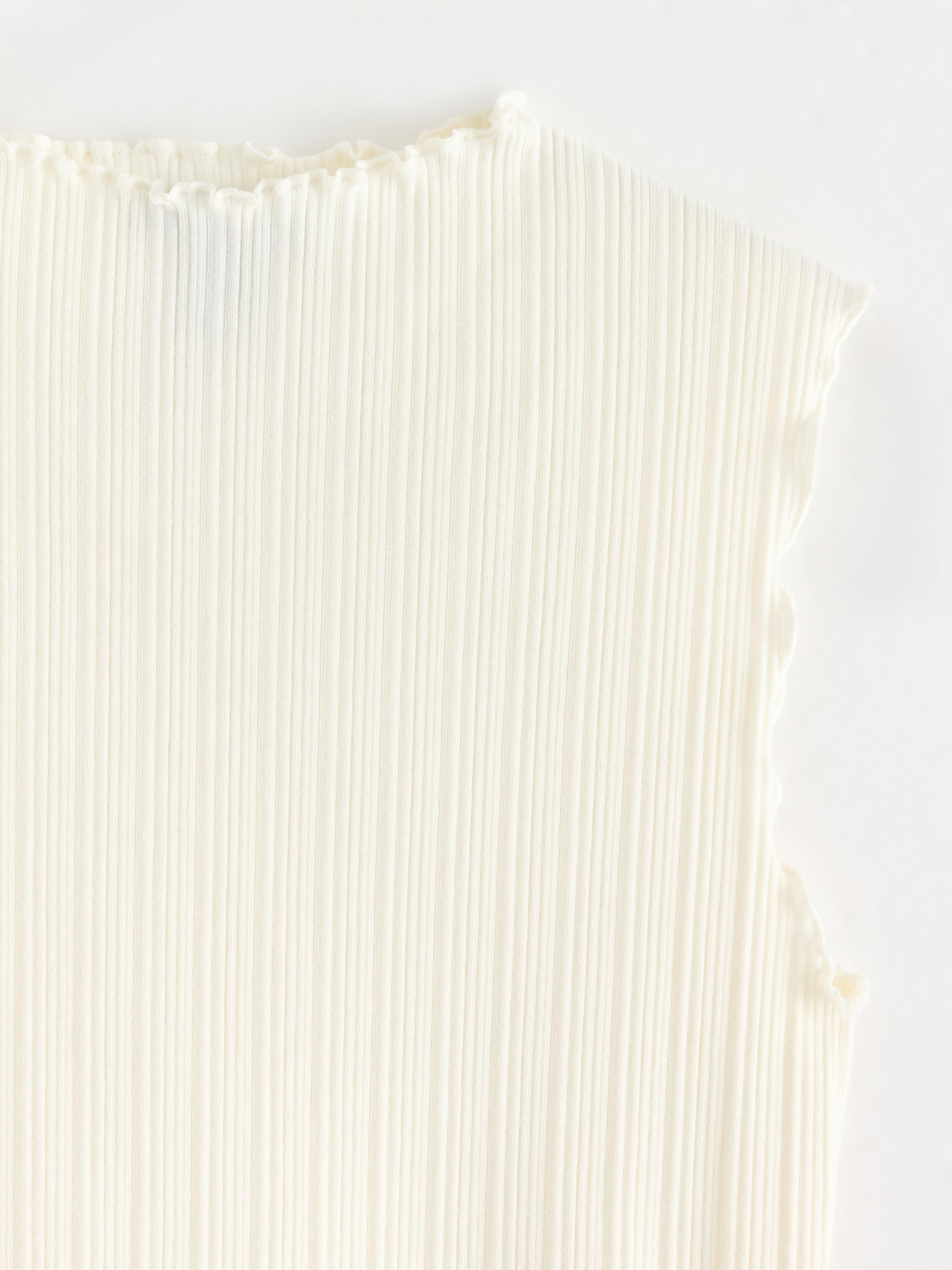 Ærmeløs top Off White
