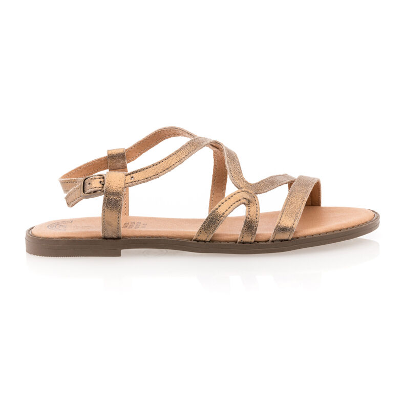 Gelbe Damensandalen / Zehenfreie Schuhe