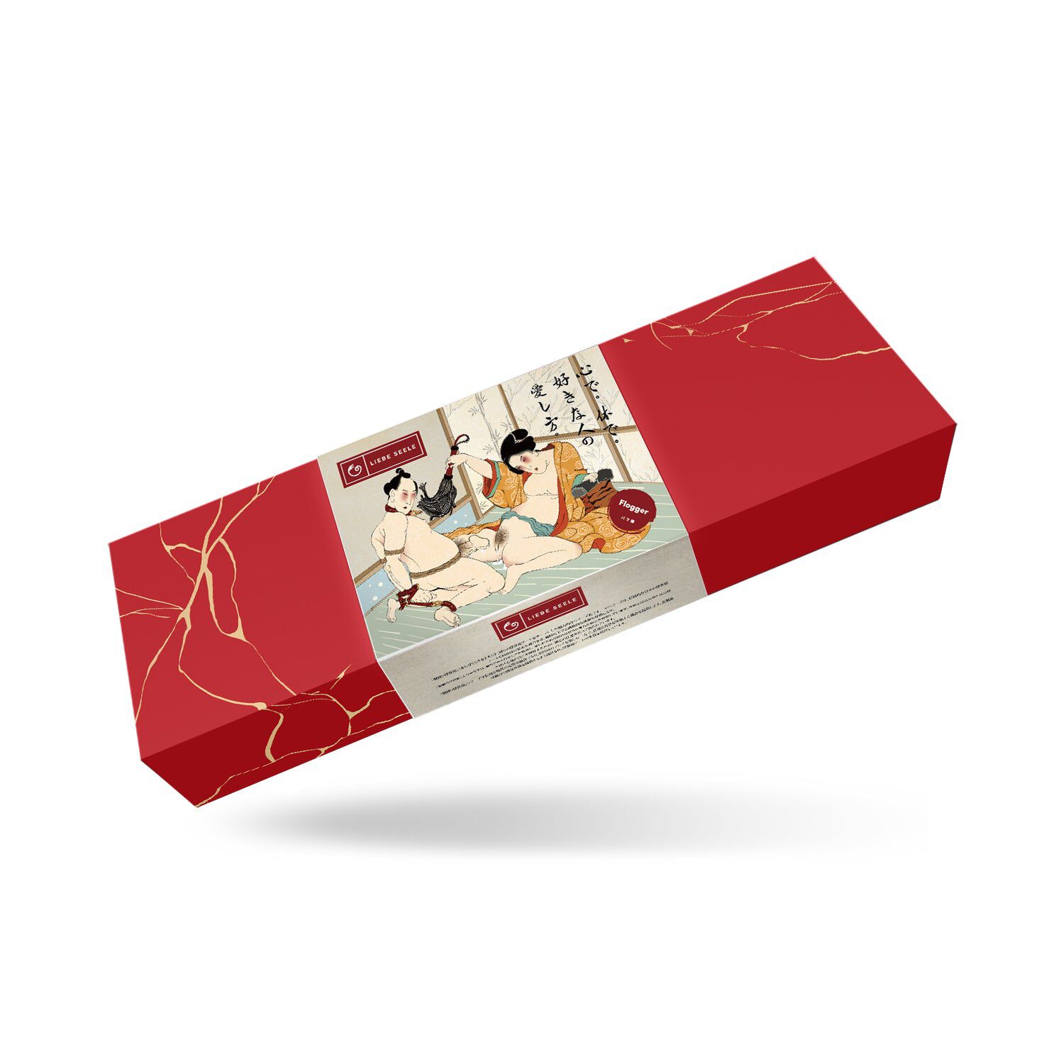 Liebe Seele Kinbaku Ukiyoe Crveni ružičasti bič od janjeće kože