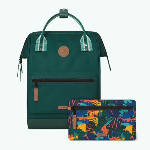 Cabaia Adventurer Medium Rucksack in Limagrün