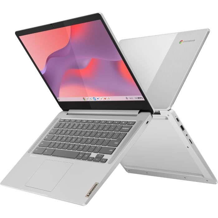 LENOVO IdeaPad Slim 3 14M868 Chromebook Laptop | Chrome OS - 14'' FHD - MT8186 - 4GB RAM - 64GB di memoria - AZERTY