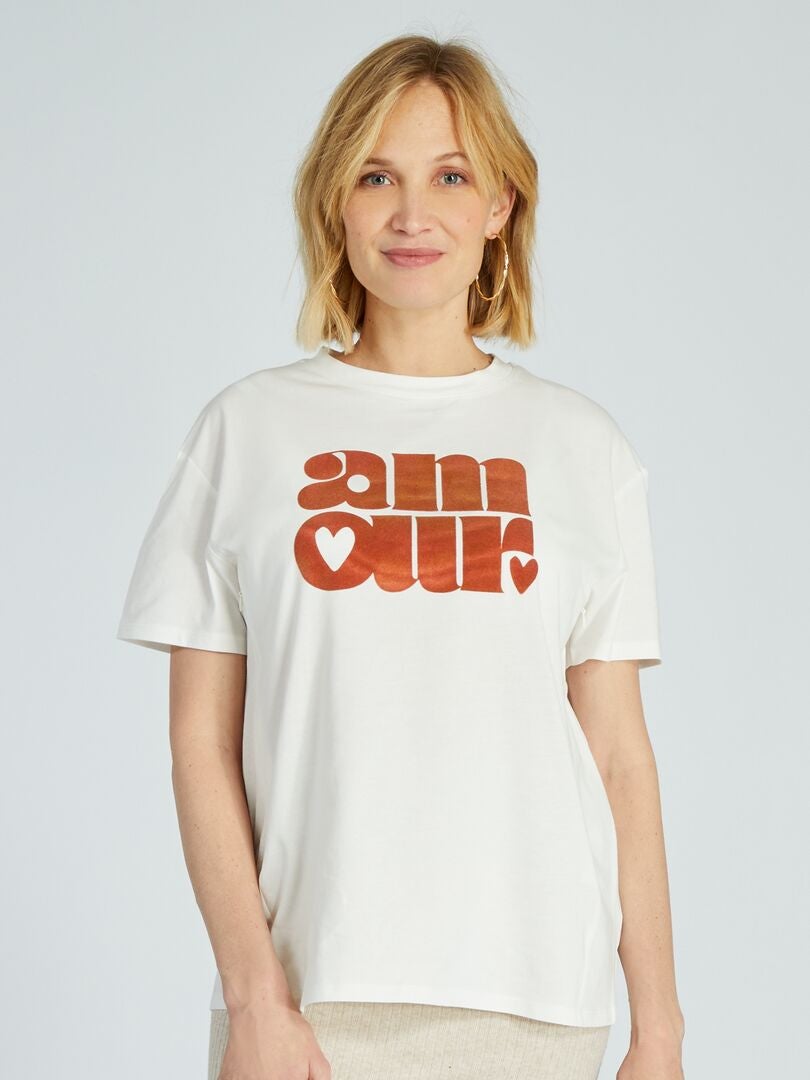 Verpleegkundig T-shirt met ronde hals - WIT
