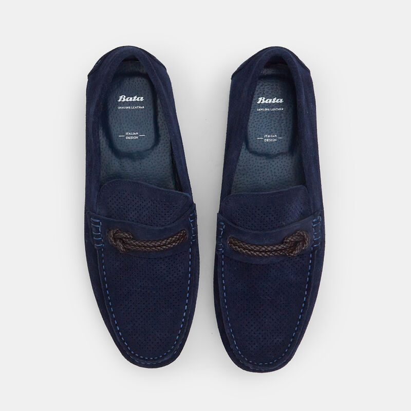 BATA herenloafers van suède